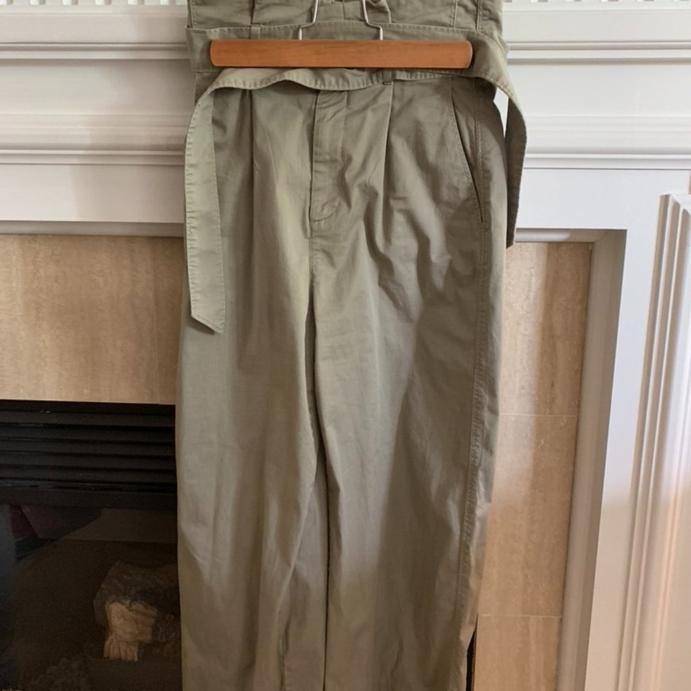 H&M Light Olive Green Paperback Pants